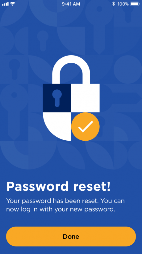 Password is reset